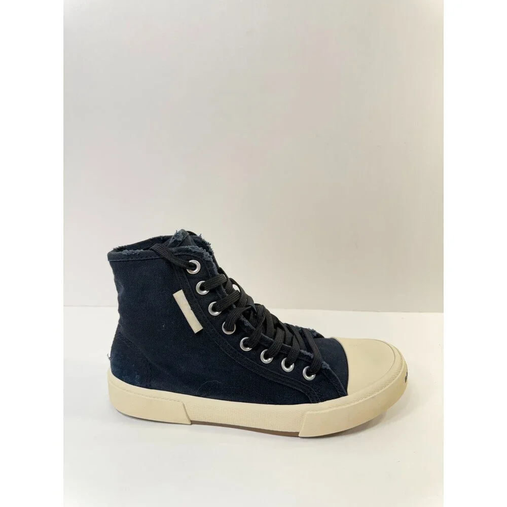 Balenciaga Mens Paris High Top Black Vintage Effect Off White US 8
